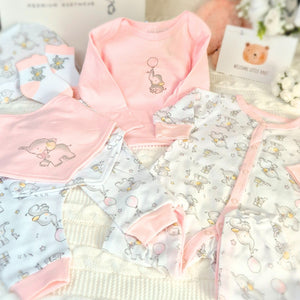 Baby Girls Elephant 7 Piece Gift set Baby Girl Clothes.