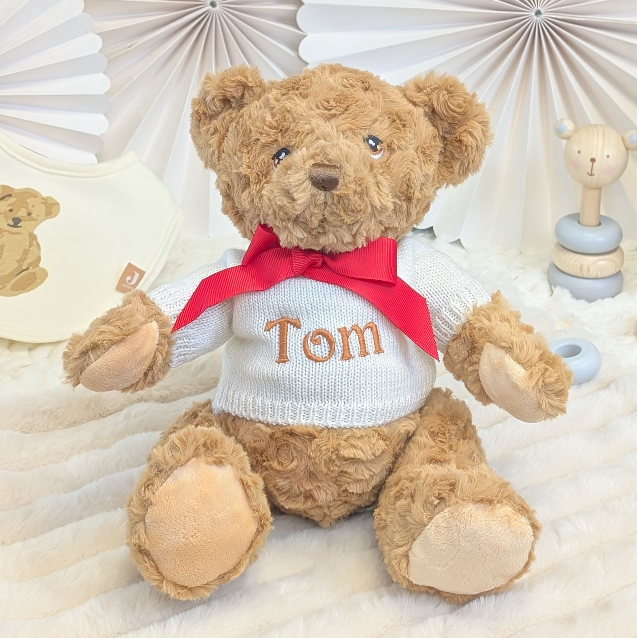 Soft Brown Teddy Bear (25cm) Personalised Baby Gifts Bumbles Boo