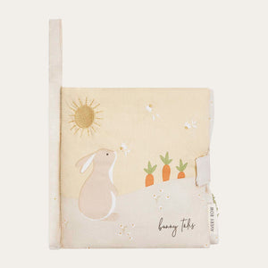 Organic Fabric Book 'Bunny Tales' Baby Book.