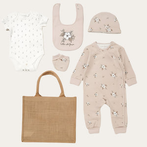 Unisex Baby Clothes Gift Set â Wild Flowers | Organic Newborn Outfit 0-6M Unisex Baby Clothes.