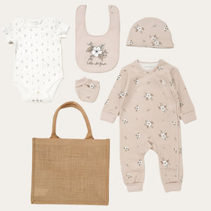 Unisex Baby Clothes Gift Set â Wild Flowers | Organic Newborn Outfit 0-6M Unisex Baby Clothes.