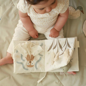 Organic fabric riverbank soft baby book.