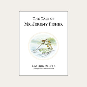 The tale of Mr Jeremy Fisher classic childrens book by Beatrix Potter.