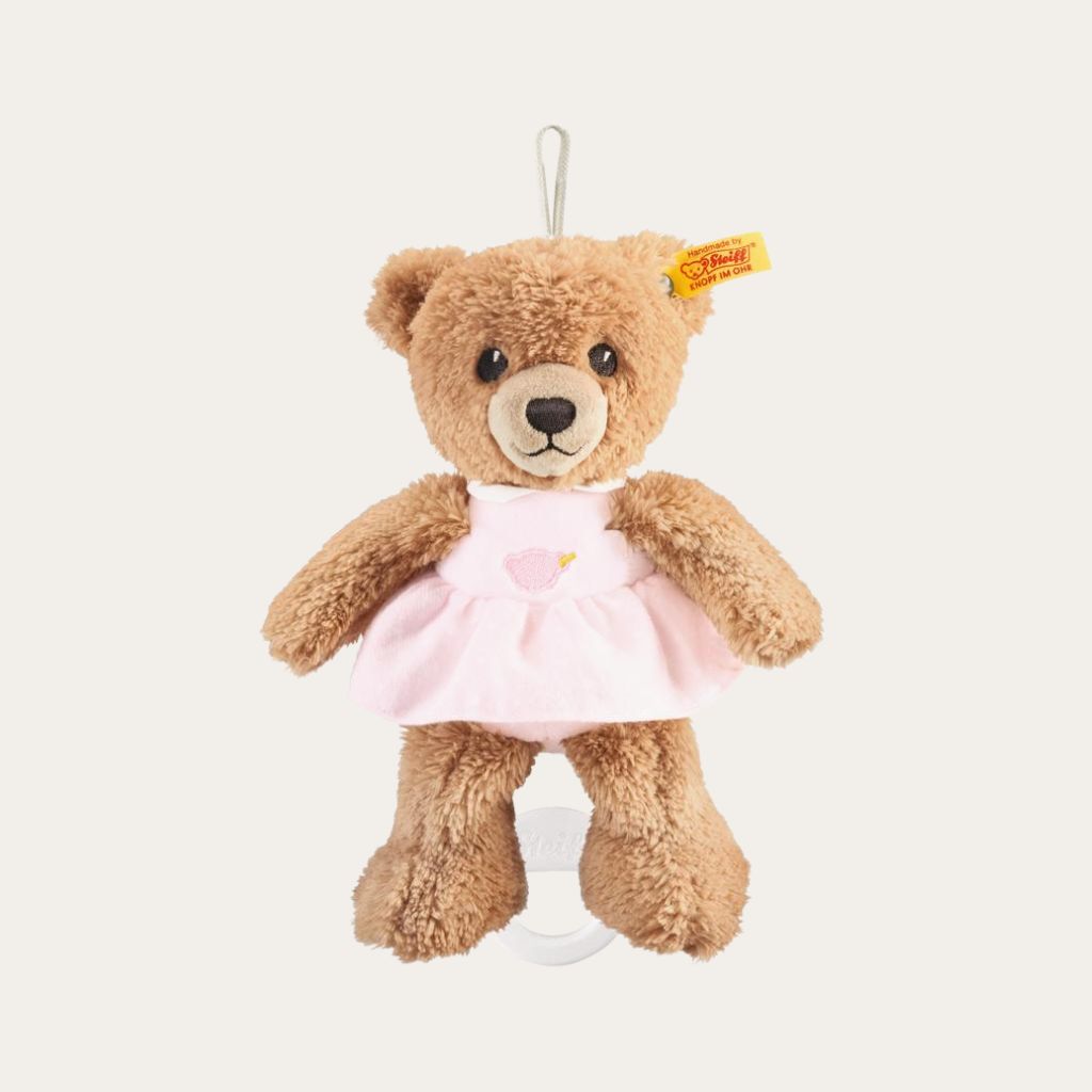 Steiff Sleep Well Pink Musical Teddy Bear - Teddy Bears - Bumbles