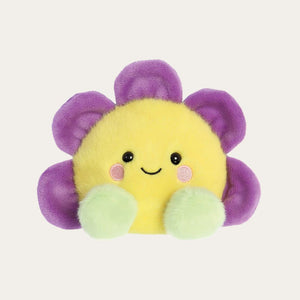 Yellow and Purple Palm Pals Cheerful Flower Soft Toy