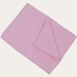 Baby Plain Pink Fleece Blanket Wrap 75 x 100cm Baby Blanket.