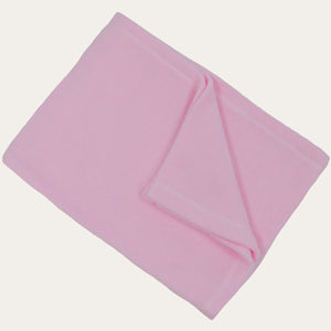 Baby Plain Pink Fleece Blanket Wrap 75 x 100cm Baby Blanket.