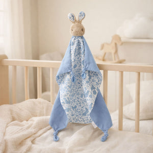 Soft Cotton Muslin Baby Comforter with Peter Rabbit Vintage Print