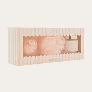 Pink Bath Puff - Mum Relaxation Gift Set