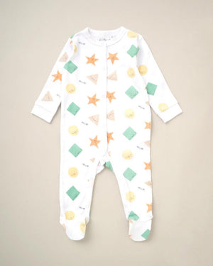 Baby Clothing Unisex White 'Shapes' 5 Piece Set Unisex Baby Clothes.