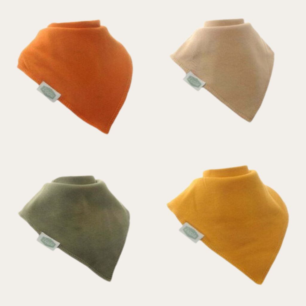 Dribble 4 Bib Set 'Sahara' Bandana Bib.