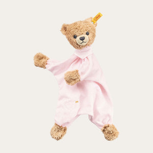 Steiff Pink Sleep Well Bear Comforter Toy.