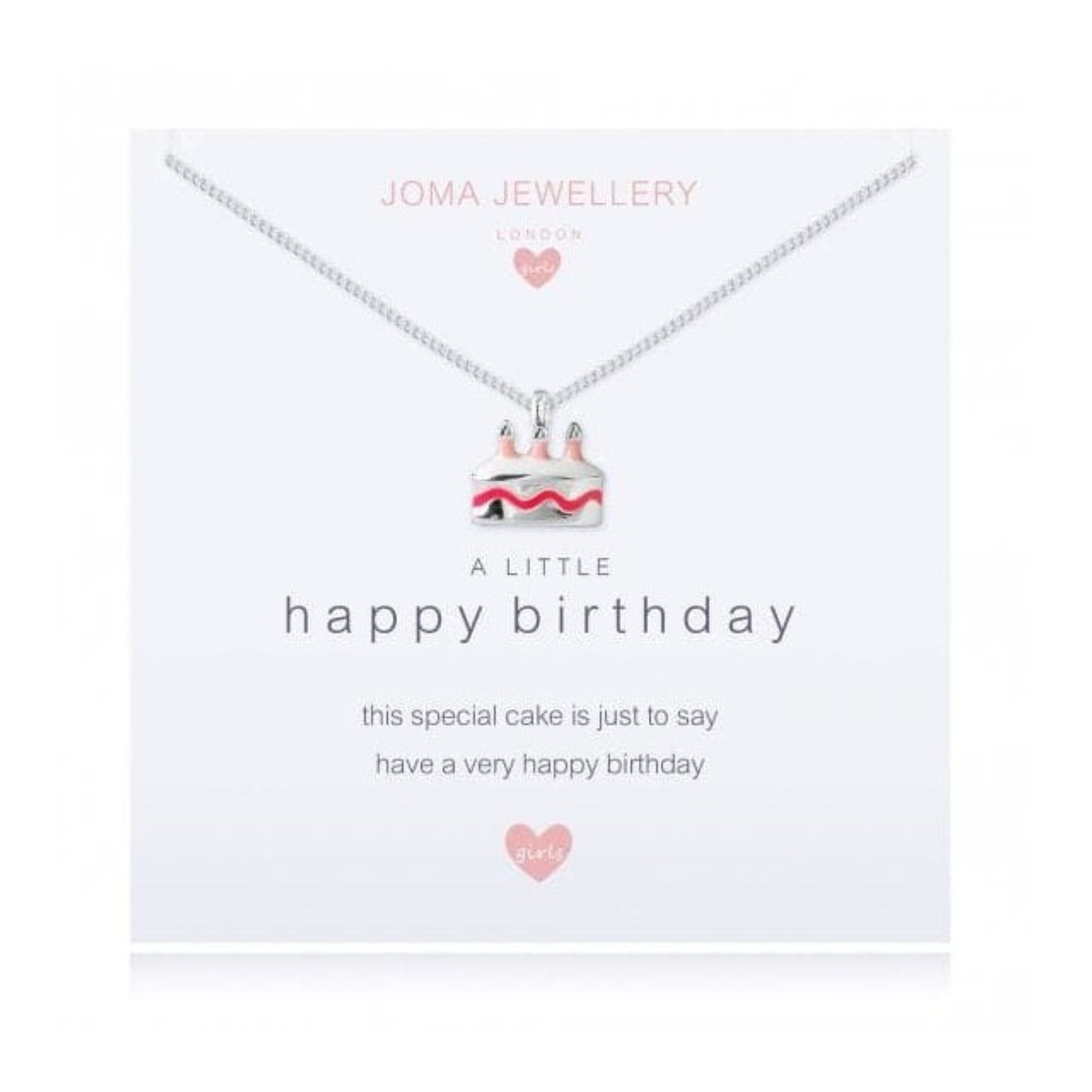 A little Happy Birthday Necklace Jewellery.