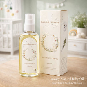 Baby oil by baby bare bubbles called dandelion dream