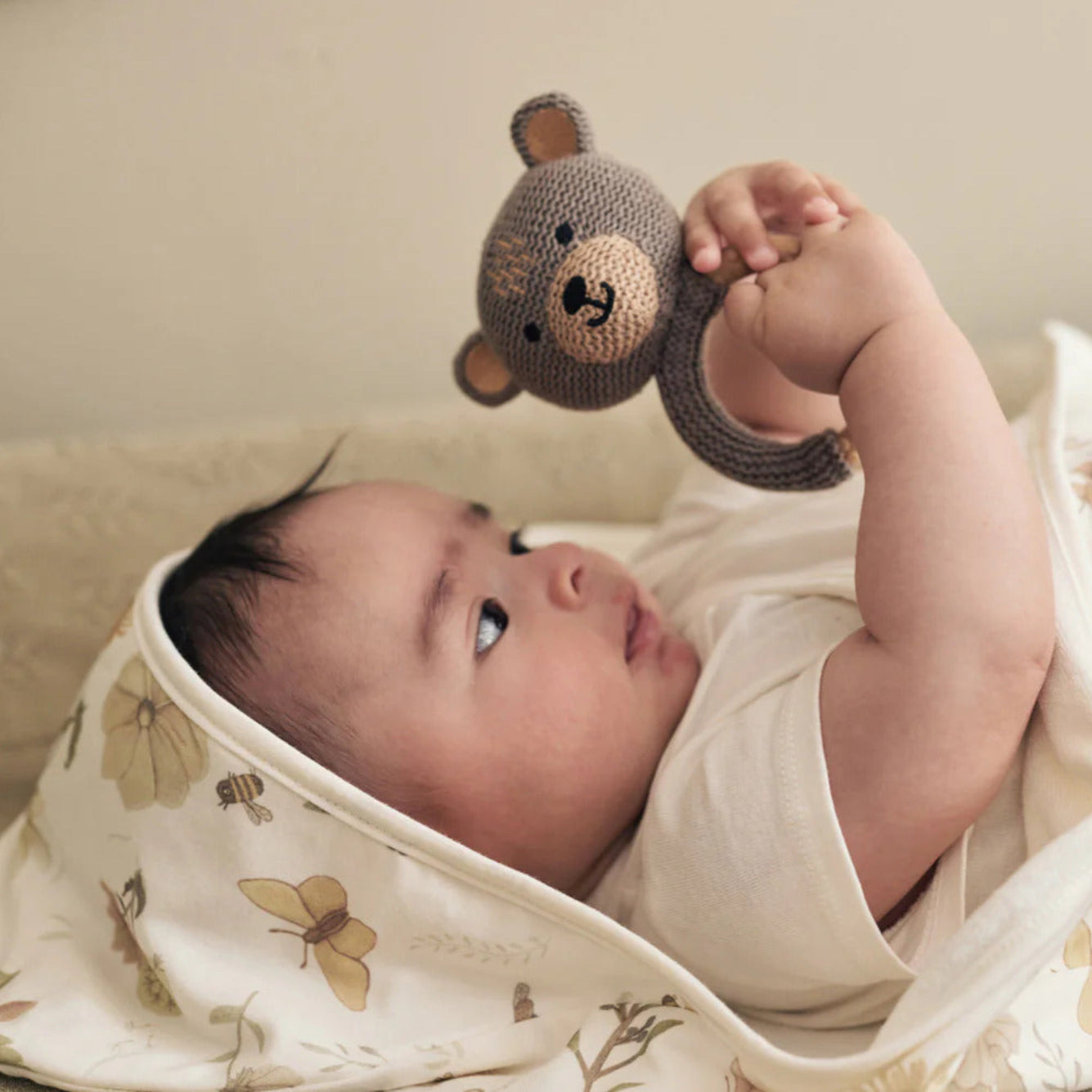 Teething Ring Bear Soothing & Playful Design Teether.