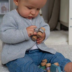 My First Cars colourful wooden toy vehicles for babies and toddlers.