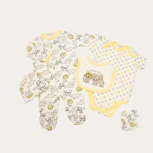 Baby Clothing Set Lion & Elephant 'I Love You Always' Gift Set Unisex Baby Clothes.