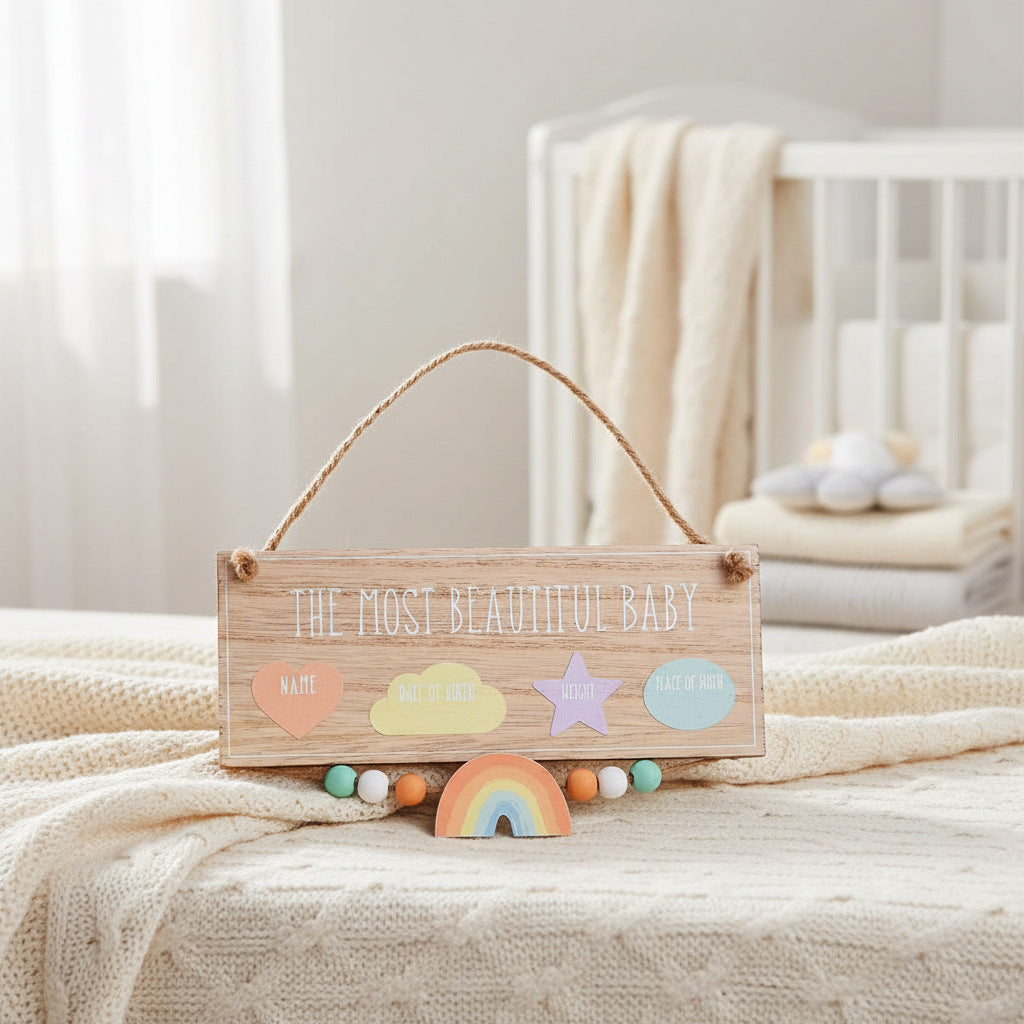 Most Beautiful Baby Nursery Keepsake Plaque Baby Plaque.