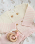 Baby Girl Clothing Knit Outfit White and Pink