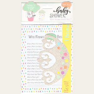 Baby Shower Game Cards with Winner's Crown