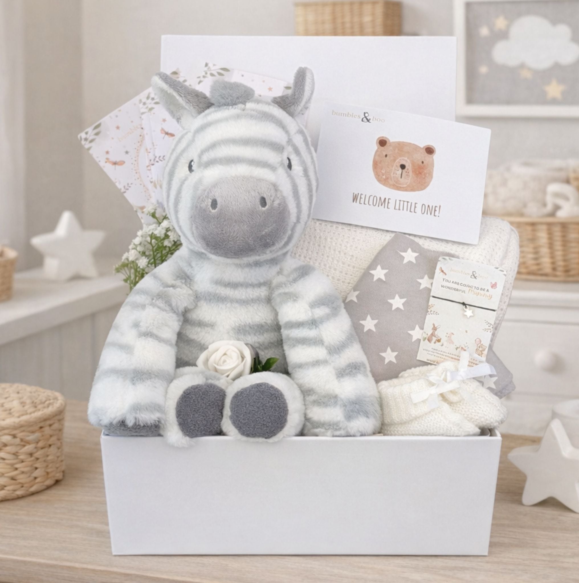 Whispers In Grey - Baby Shower Gift Box