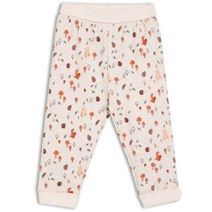 Baby unisex autumn forage printed joggers made from soft cotton