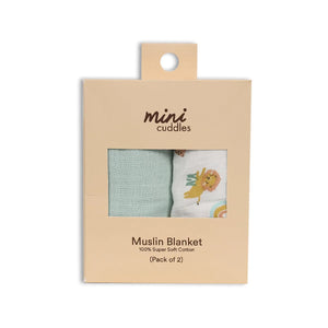 Baby unisex cotton muslins ideal for swaddling and nursing