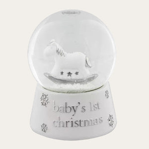 'Baby's 1st Christmas' Resin Waterball Snowglobe Christmas.