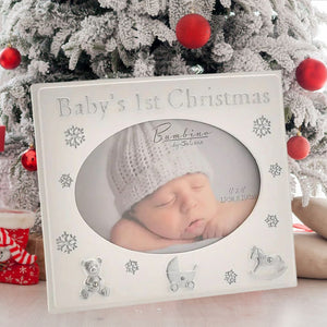 Baby's first Christmas photo frame