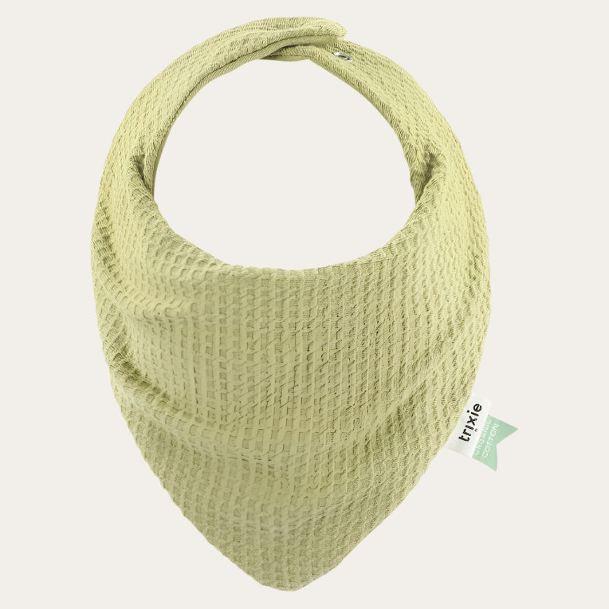 Organic Cotton Bandana Bib Cocoon Lemongrass Bandana Bib.