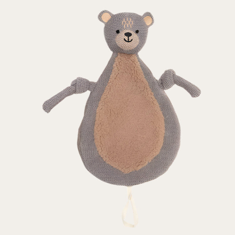 Pacifier Cloth Comforter Bear Ultra-Soft & Cuddly Baby Comforter.