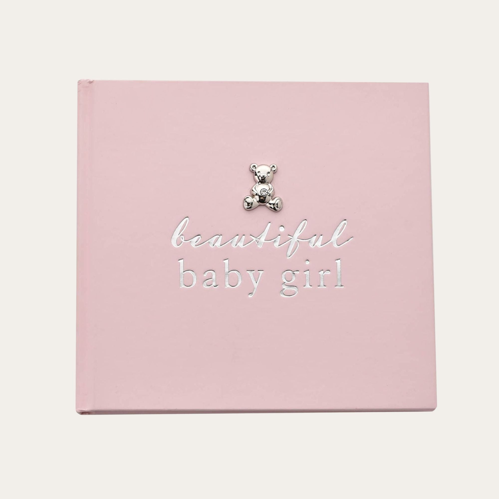 Photo Album 'Beautiful Baby Girl' Pink Baby Journal.