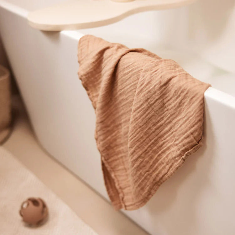 Biscuit and Ivory Large Swaddle Muslins – 2 Pack – Soft Cotton