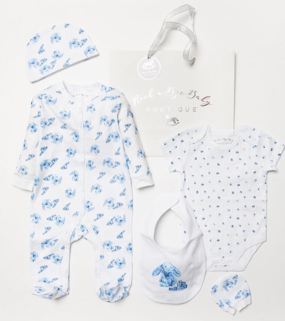 Baby Boy Clothing Gift Set 'Blue Bunny' Baby Boy Clothes.