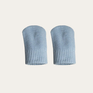 Light Blue Brushed Cotton Mittens (0-12 Months) Mittens.