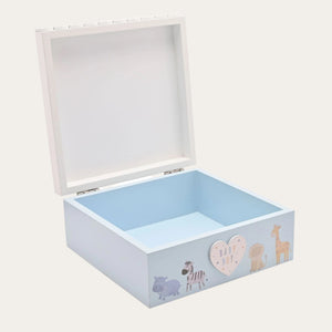 Blue Lion Keepsake Box for baby boy