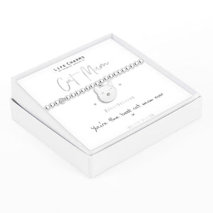 Silver Plated Bracelet 'Cat Mum' Jewellery.