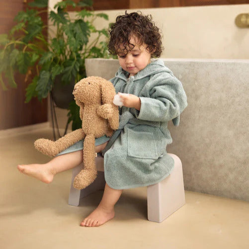 Stuffed Animal Bunny Riverside (Boucle Fabric, Biscuit Colour) Cuddly Toys.