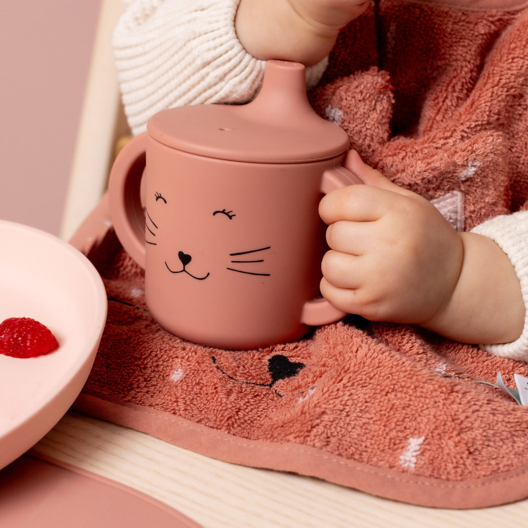 Baby Feeding Sippy cup - Mrs Cat Baby Dining Set.