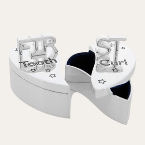 Christening keepsake for baby’s first curl and tooth