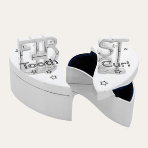 Christening keepsake for baby’s first curl and tooth