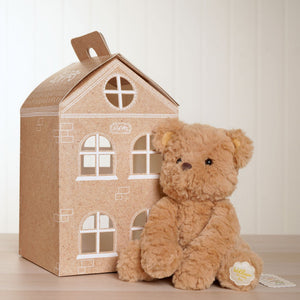 Classic soft bear – 22cm sitting plush toy in warm brown fur