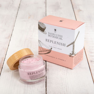 Replenish Clay Face Mask Pouch Nourishing Pomegranate & Shea Butter Mum Bath & Body.