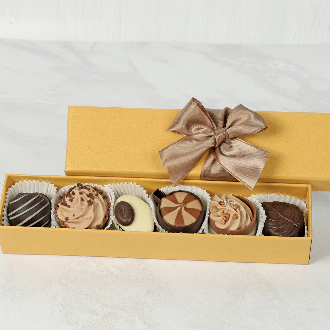 Coffee Collection – 6 Gourmet Coffee Chocolates Gift Box