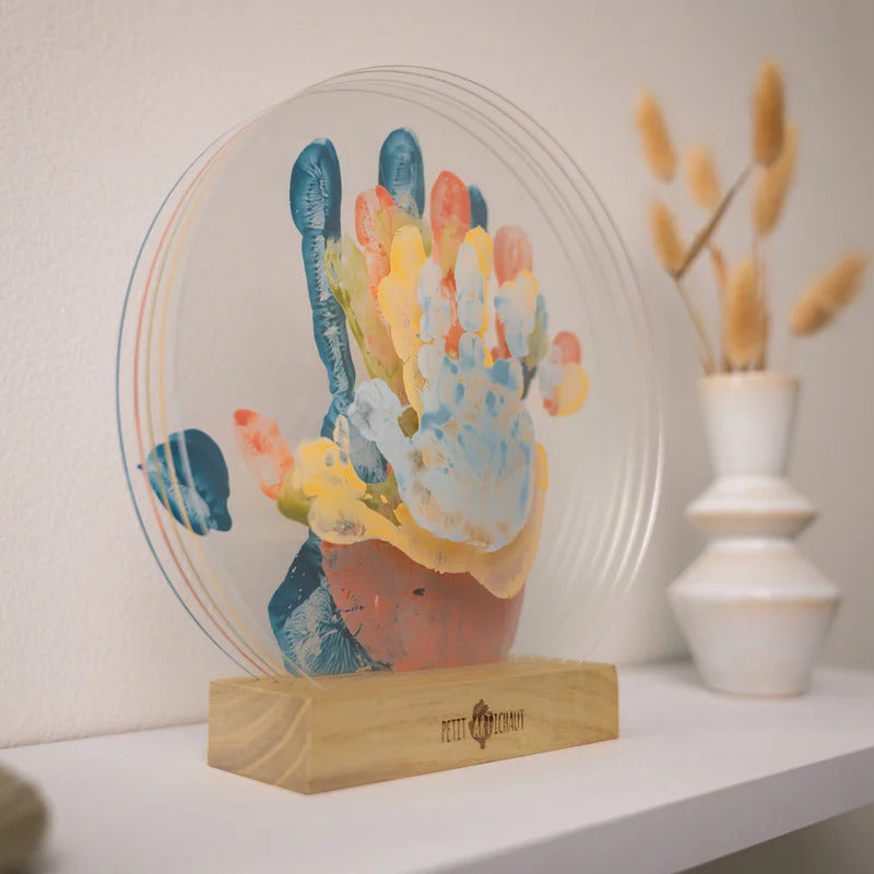 Family Colour Handprint Frame Unique Layered Family Art Kit Photo Frame.