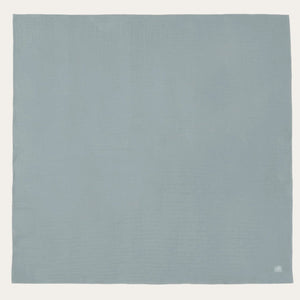 Soft cotton baby muslins in sea green and ivory