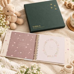 Spiral bound baby journal birth to five years