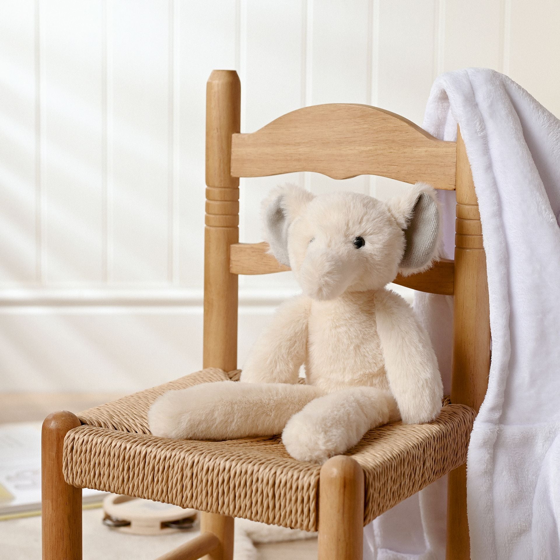 Cream Plush Elephant Toy – Ellie 35 cm