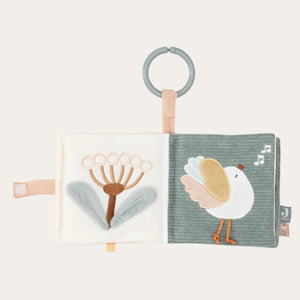 Crinkle sound baby book with star-shaped mirror