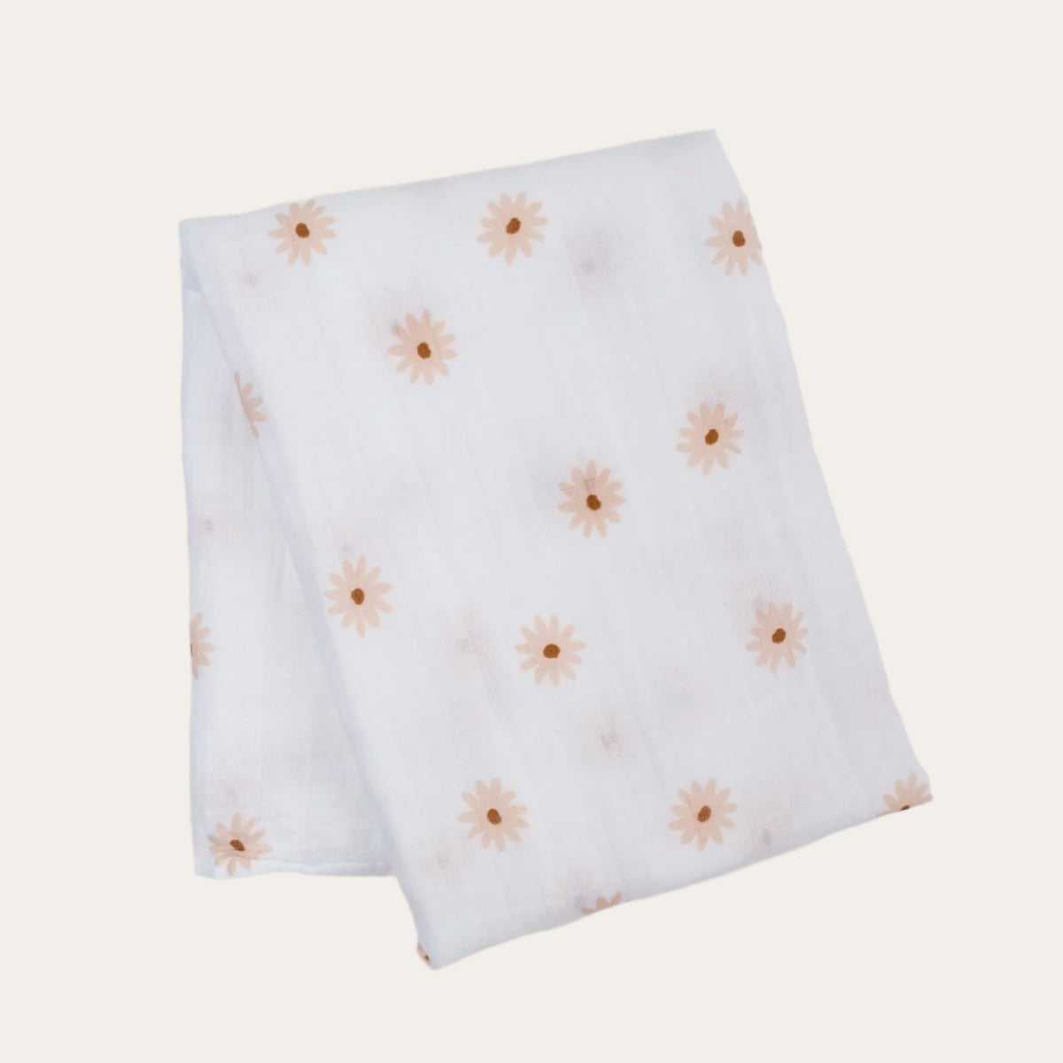 Multipurpose muslin swaddle, daisy pattern